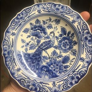Dp delft antique decorative platter